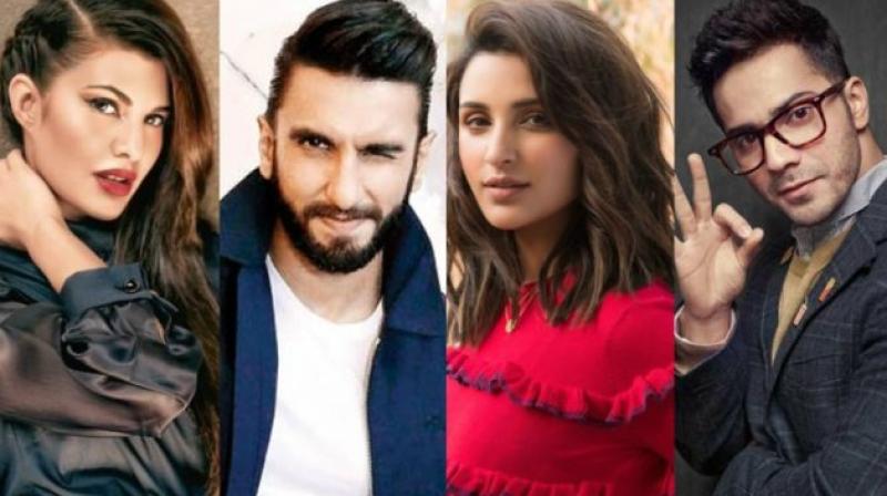 Jacqueline, Ranveer, Parineeti, Varun. Jacqueline, Ranveer, Parineeti, Varun.