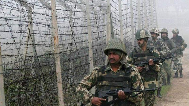 Army troops patrolling along the border in Jammu & Kashmir. (Photo: PTI/Representational) Army troops patrolling along the border in Jammu & Kashmir. (Photo: PTI/Representational)