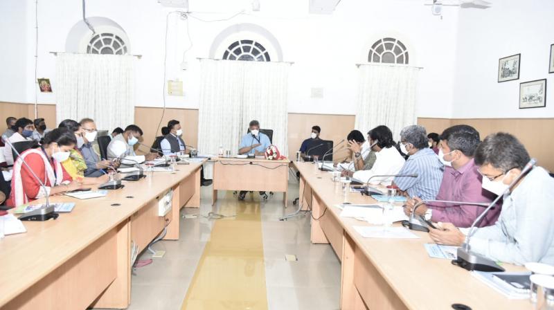 A visual from the meeting of the Karnataka Biodiversity Board. (Photo: Twitter/@BBMPCOMM)
