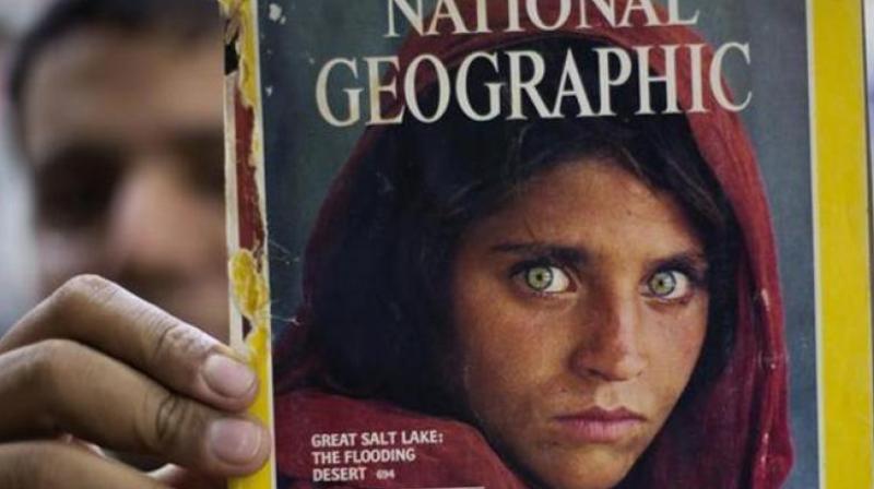 Sharbat Gula's blazing green eyes were captured in an image taken in a Pakistan refugee camp in the 1980s that became the magazine's most famous cover. (Photo: AP) Sharbat Gula's blazing green eyes were captured in an image taken in a Pakistan refugee camp in the 1980s that became the magazine's most famous cover. (Photo: AP)