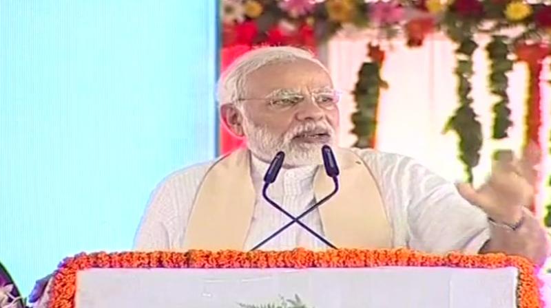 PM Modi said that the NDA government is working hard to improve condition of farmers and cited the recent increase in minimum support price for kharif crops and easy availability of fertilisers. (Photo: ANI/Twitter) PM Modi said that the NDA government is working hard to improve condition of farmers and cited the recent increase in minimum support price for kharif crops and easy availability of fertilisers. (Photo: ANI/Twitter)