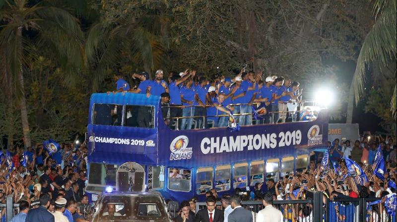 The Rohit Sharma-led team defeated an equally strong Chennai Super Kings by one run in an edge of the seat thriller Sunday night in Hyderabad. (Photo: Mumbai Indians/Twitter) The Rohit Sharma-led team defeated an equally strong Chennai Super Kings by one run in an edge of the seat thriller Sunday night in Hyderabad. (Photo: Mumbai Indians/Twitter)