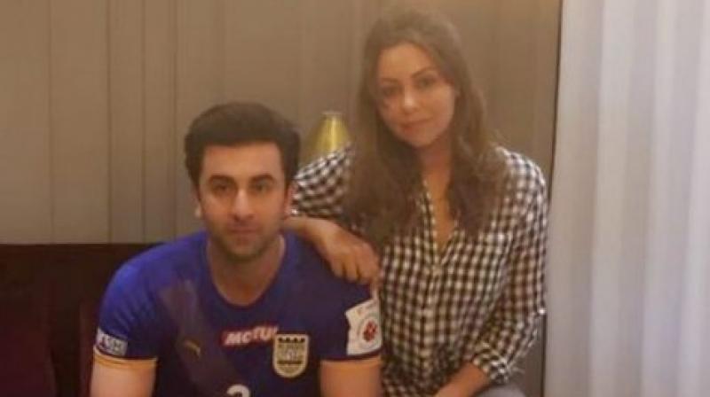 Ranbir and Gauri at the former's new home. (Photo: Instagram) Ranbir and Gauri at the former's new home. (Photo: Instagram)