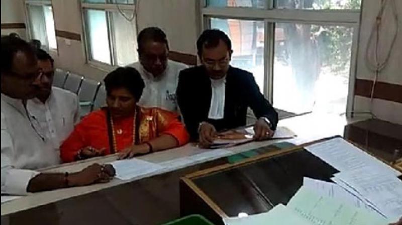 Thakur is among the seven accused facing trial in the Malegaon blast case. (Photo: ANI) Thakur is among the seven accused facing trial in the Malegaon blast case. (Photo: ANI)