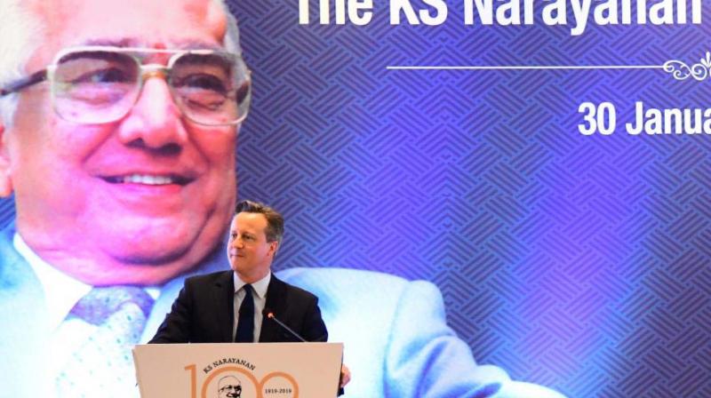 David Cameron speaks in the city. ‘?:(Image DC) David Cameron speaks in the city. ‘?:(Image DC)