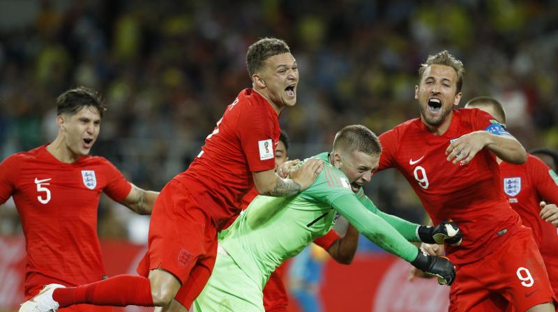 England beat Colombia on penalties in the quarterfinal. (Photo: AP) England beat Colombia on penalties in the quarterfinal. (Photo: AP)