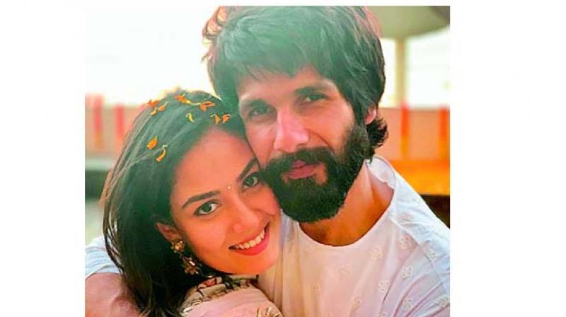Shahid Kapoor with his wife Mira Rajput. Shahid Kapoor with his wife Mira Rajput.