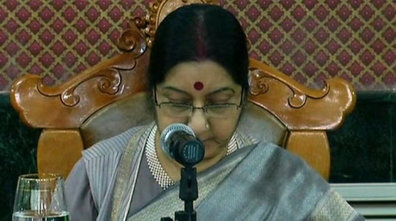 External Affairs Minister Sushma Swaraj. (Photo: ANI) External Affairs Minister Sushma Swaraj. (Photo: ANI)