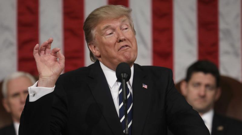 President Donald Trump addresses a joint session of Congress on Capitol Hill in Washington. (Photo: AP) President Donald Trump addresses a joint session of Congress on Capitol Hill in Washington. (Photo: AP)