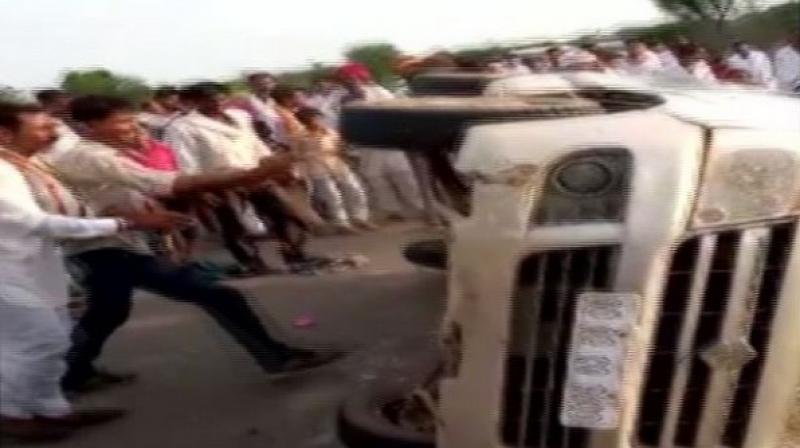 According to the police, the victims, Sirajuddin and Shakir who hail from Kuchil and Raju hailing from Sursura, were beaten by villagers after their car collided and injured two of their sheep. (Photo: ANI) According to the police, the victims, Sirajuddin and Shakir who hail from Kuchil and Raju hailing from Sursura, were beaten by villagers after their car collided and injured two of their sheep. (Photo: ANI)