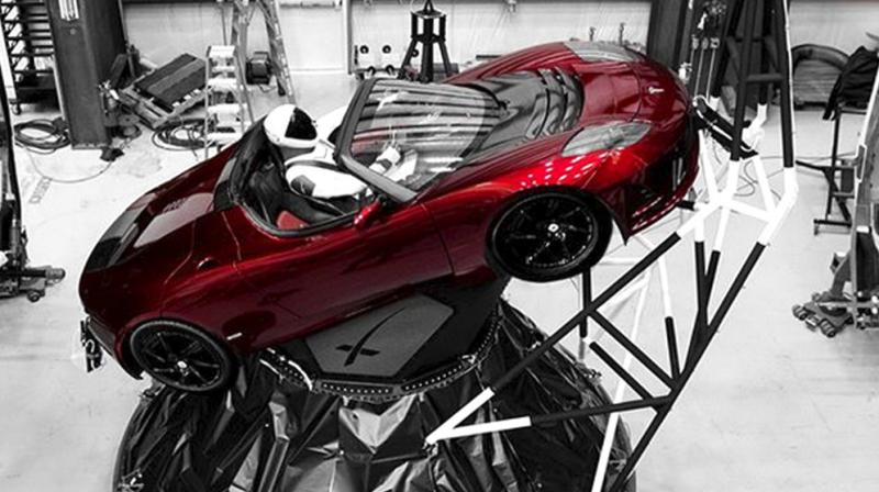 Musk, who also runs the electric car company Tesla, sent his Roadster into a long solar orbit stretching out to Mars. Musk, who also runs the electric car company Tesla, sent his Roadster into a long solar orbit stretching out to Mars.