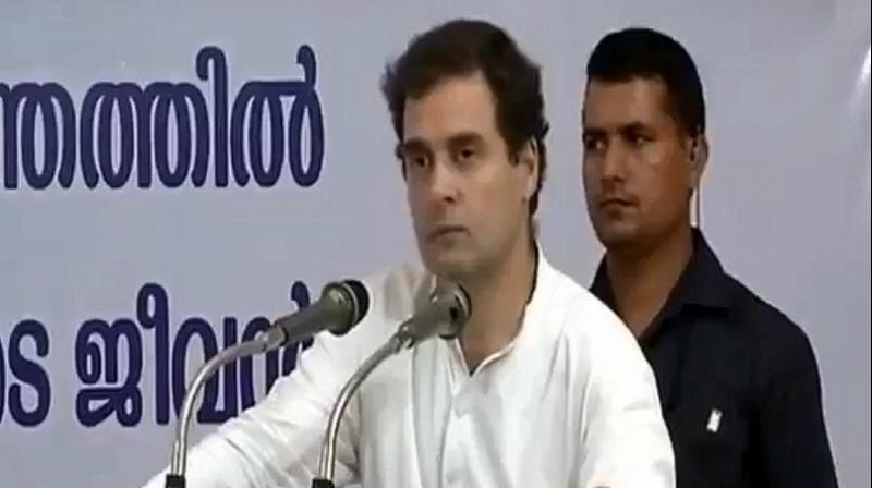 'I am proud to say that through all your difficulties... through all your hardships... whenever Kerala needed you... you stood up and gave your best. I salute your commitment to the people of Kerala,' Congress president Rahul Gandhi said. (Photo: Screengrab | Twitter | @INCIndia) 'I am proud to say that through all your difficulties... through all your hardships... whenever Kerala needed you... you stood up and gave your best. I salute your commitment to the people of Kerala,' Congress president Rahul Gandhi said. (Photo: Screengrab | Twitter | @INCIndia)