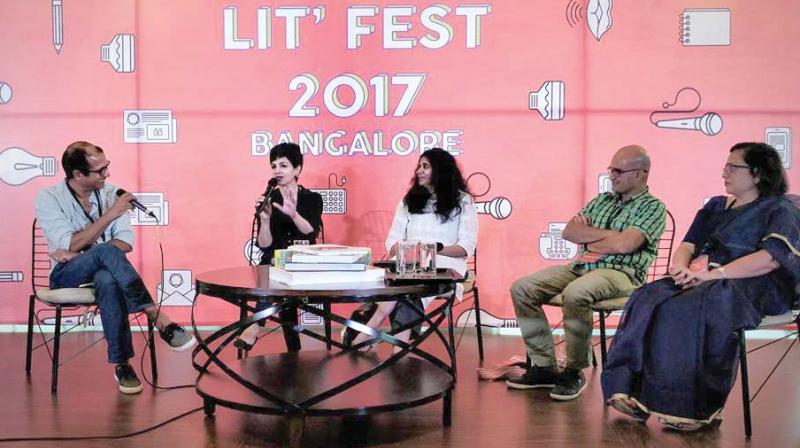 Session with Shinie Antony, Madhavi Mahadevan, Vasudhendra, Jahnavi Barua and Subodh Sankar at the Under 25 Lit Fest Session with Shinie Antony, Madhavi Mahadevan, Vasudhendra, Jahnavi Barua and Subodh Sankar at the Under 25 Lit Fest