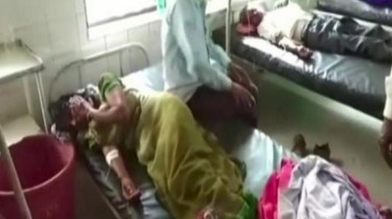 Woman was immediately rushed to a nearby hospital where she was given initial medication. (Photo: ANI) Woman was immediately rushed to a nearby hospital where she was given initial medication. (Photo: ANI)