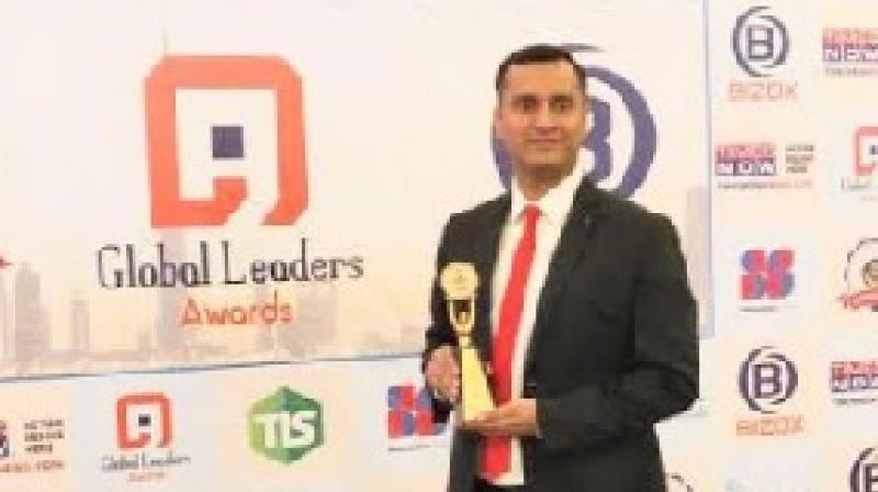 Jayant Jha, Co-founder and CEO Yaantra with the Award. Jayant Jha, Co-founder and CEO Yaantra with the Award.