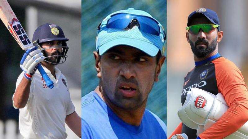Test spinner Ravichandran Ashwin, discarded Test opener Murali Vijay and wicket-keeper-batsman Dinesh Karthik were Wednesday named in a strong Tamil Nadu team for the Ranji Trophy cricket tournament, which begins on November 1. (Photo: AP / PTI) Test spinner Ravichandran Ashwin, discarded Test opener Murali Vijay and wicket-keeper-batsman Dinesh Karthik were Wednesday named in a strong Tamil Nadu team for the Ranji Trophy cricket tournament, which begins on November 1. (Photo: AP / PTI)