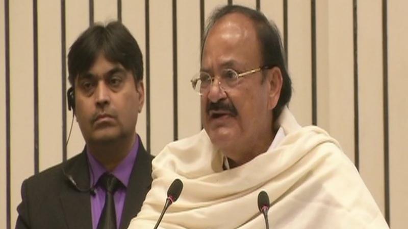 Vice President Venkaiah Naidu was speaking at an event to release a book on former VHP chief late Ashok Singhal. (Photo: ANI) Vice President Venkaiah Naidu was speaking at an event to release a book on former VHP chief late Ashok Singhal. (Photo: ANI)
