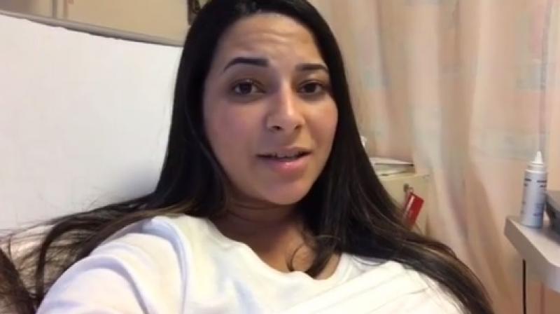 The mother-to-be has already gone live on Facebook three times since she got admitted to the hospital to deliver baby girl. (Photo: Facebook) The mother-to-be has already gone live on Facebook three times since she got admitted to the hospital to deliver baby girl. (Photo: Facebook)