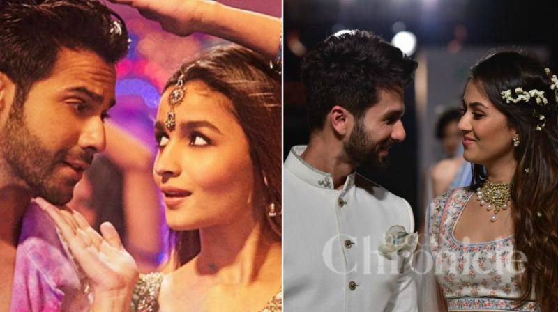 Varun Dhawan, Alia Bhatt in a still from 'Badrinath Ki Dulhania', Shahid Kapoor and Mira Rajput at the recently held Lakme Fashion Week. Varun Dhawan, Alia Bhatt in a still from 'Badrinath Ki Dulhania', Shahid Kapoor and Mira Rajput at the recently held Lakme Fashion Week.