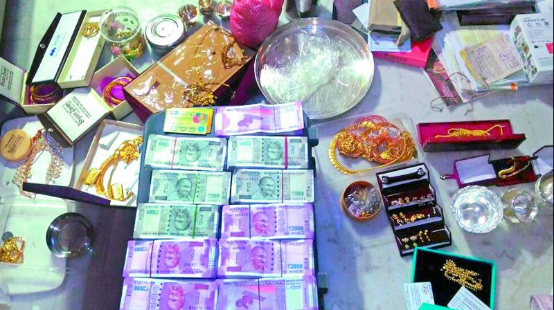 The assets seized by ACB officials from B.T.V. Rama Rao’s residence in Visakhapatnam on Wednesday . (Photo: DC) The assets seized by ACB officials from B.T.V. Rama Rao’s residence in Visakhapatnam on Wednesday . (Photo: DC)