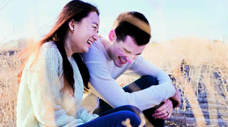 One study found that 62 per cent of respondents gained 14 pounds or more after beginning a relationship. One study found that 62 per cent of respondents gained 14 pounds or more after beginning a relationship.