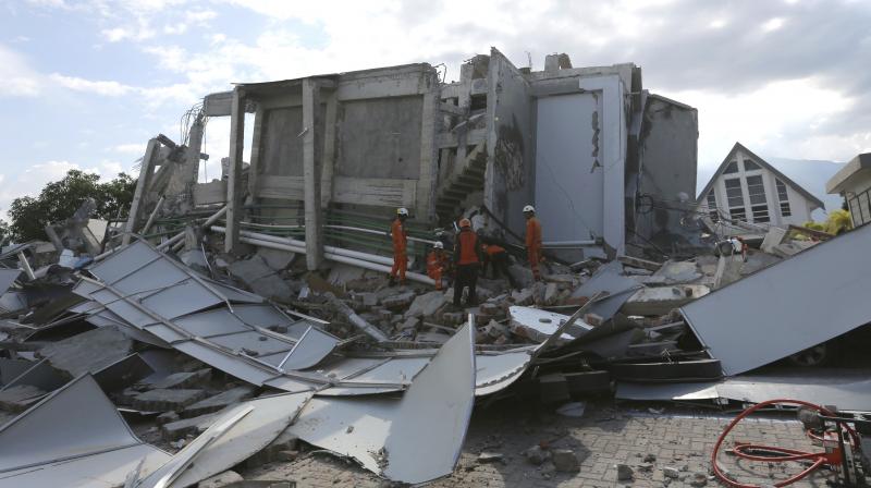 Indonesian president Joko Widodo visisted the region to see the devastation for himself on Sunday. (Photo: AP) Indonesian president Joko Widodo visisted the region to see the devastation for himself on Sunday. (Photo: AP)