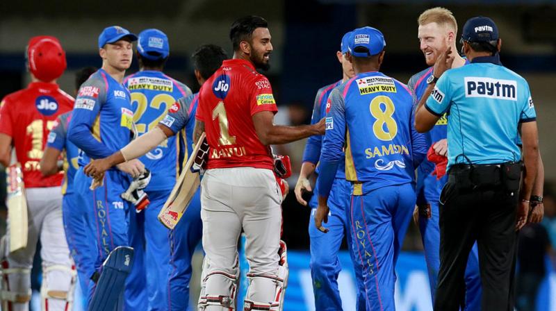 Lokesh Rahul of KXIP celebrates after win the matchduring match thirty eight of the Vivo Indian Premier League 2018 (IPL 2018) between the Kings XI Punjab and the Rajasthan Royals held at the Holkar Cricket Stadium, Indore (Photo: IPL website) Lokesh Rahul of KXIP celebrates after win the matchduring match thirty eight of the Vivo Indian Premier League 2018 (IPL 2018) between the Kings XI Punjab and the Rajasthan Royals held at the Holkar Cricket Stadium, Indore (Photo: IPL website)
