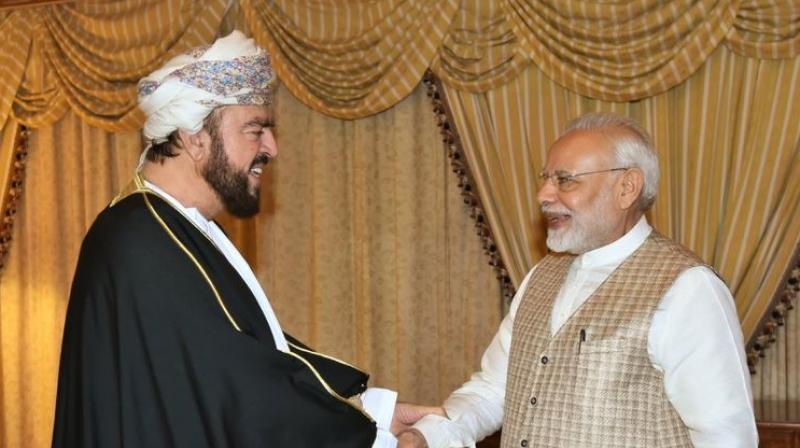 Prime Minister Narendra Modi Monday met with industry leaders of the Gulf and West Asia region at the India-Oman business meeting here during which he pitched India as an attractive destination to do business. (Photo: Twitter/ @MEAIndia) Prime Minister Narendra Modi Monday met with industry leaders of the Gulf and West Asia region at the India-Oman business meeting here during which he pitched India as an attractive destination to do business. (Photo: Twitter/ @MEAIndia)