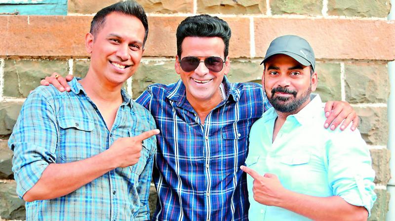 Manoj Bajpayee with Raj and DK Manoj Bajpayee with Raj and DK