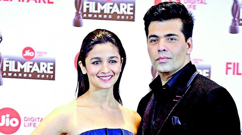 Alia Bhatt and Karan Johar Alia Bhatt and Karan Johar