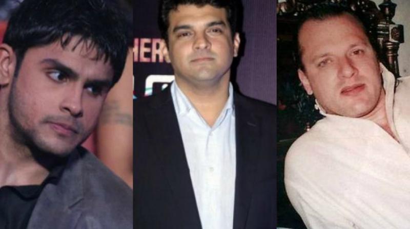 Rahul Bhatt, Siddharth Roy Kapur and David Headley. Rahul Bhatt, Siddharth Roy Kapur and David Headley.