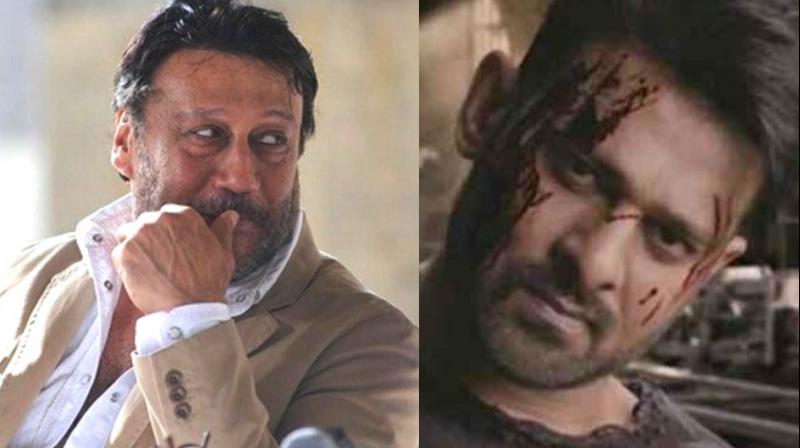 Jackie Shroff and Prabhas. Jackie Shroff and Prabhas.