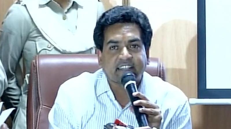Calling it a massive fraud, Mishra alleged that Kejriwal converted black money to white using Axis Bank, and showed account details of AAP. (Photo: ANI Twitter) Calling it a massive fraud, Mishra alleged that Kejriwal converted black money to white using Axis Bank, and showed account details of AAP. (Photo: ANI Twitter)