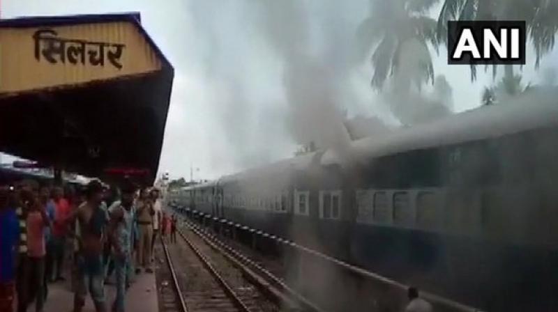 The cause of the fire is yet to be ascertained. (Photo: ANI) The cause of the fire is yet to be ascertained. (Photo: ANI)