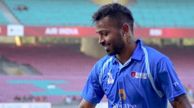 In #AajKaTaazaBakar, Mumbai Indians fans welcomed their beloved player Hardik Pandya who hinted that he has regained match fitness after suffering an acute lower back injury 5 months ago.  (Photo:Twitter)