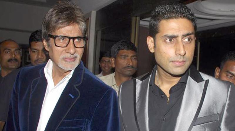 Amitabh Bachchan with Abhishek Bachchan Amitabh Bachchan with Abhishek Bachchan
