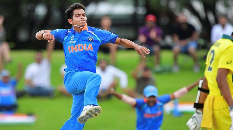 Nagarkoti, who took nine wickets at 16.33 to help India win a record fourth World Cup title in New Zealand. (Photo: PTI) Nagarkoti, who took nine wickets at 16.33 to help India win a record fourth World Cup title in New Zealand. (Photo: PTI)