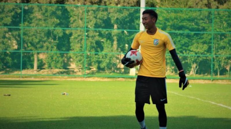 Motherwell's interest in Dheeraj Singh grew after his impressive showing at the U-17 World Cup. (Photo: Twitter) Motherwell's interest in Dheeraj Singh grew after his impressive showing at the U-17 World Cup. (Photo: Twitter)