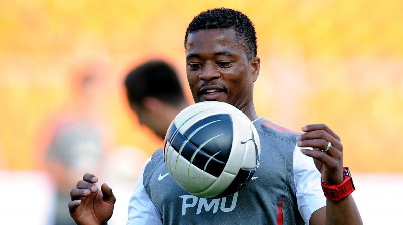 Patrice Evra returns to the Premier League after ending a trophy-laden, eight-year spell at Manchester United in 2014. (Photo: AFP) Patrice Evra returns to the Premier League after ending a trophy-laden, eight-year spell at Manchester United in 2014. (Photo: AFP)