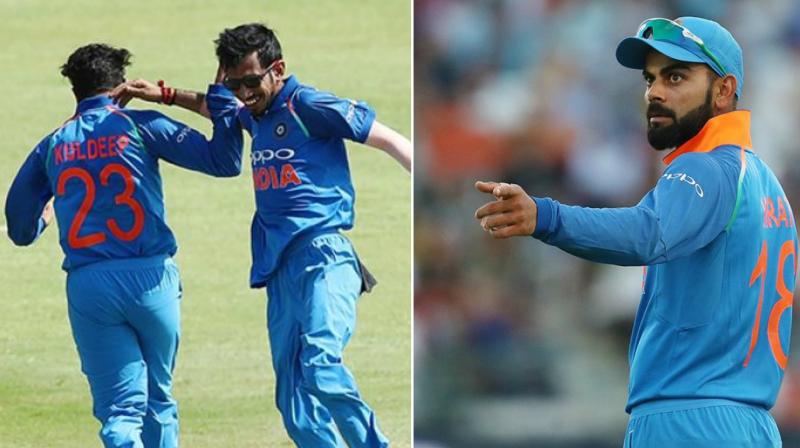 Virat Kohli said the brief for Chahal and Yadav is quite simple, go for wickets and not worry about the runs. (Photo: BCCI) Virat Kohli said the brief for Chahal and Yadav is quite simple, go for wickets and not worry about the runs. (Photo: BCCI)