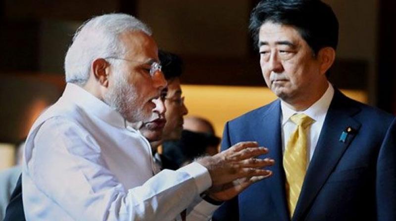 Prime Minister Narendra Modi with his Japanese counterpart Shinzo Abe in Kyoto. (Photo: AP/File) Prime Minister Narendra Modi with his Japanese counterpart Shinzo Abe in Kyoto. (Photo: AP/File)