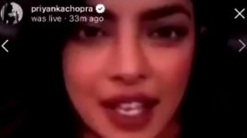 Priyanka Chopra on live chat. Priyanka Chopra on live chat.