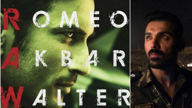 Sushant Singh Rajput on the poster of 'RAW', John Abraham in an image from 'Parmanu' sets. Sushant Singh Rajput on the poster of 'RAW', John Abraham in an image from 'Parmanu' sets.