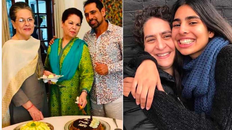 Vadra also shared two photographs: one with his mother-in-law and UPA chairperson Sonia Gandhi and his mother Maureen Vadra around a table and another of Priyanka Gandhi and their daughter Miraya. (Photo: Facebook | Robert Vadra) Vadra also shared two photographs: one with his mother-in-law and UPA chairperson Sonia Gandhi and his mother Maureen Vadra around a table and another of Priyanka Gandhi and their daughter Miraya. (Photo: Facebook | Robert Vadra)