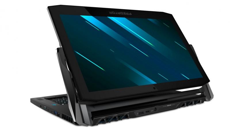 The Predator Triton 900 and 500 both earn their gaming cred with Acer’s advanced cooling system that includes 4th Gen AeroBlade 3D metal fans that increase airflow by 45 percent, and Coolboost technology that keeps the notebooks cool during extended gaming sessions and while playing demanding AAA titles. The Predator Triton 900 and 500 both earn their gaming cred with Acer’s advanced cooling system that includes 4th Gen AeroBlade 3D metal fans that increase airflow by 45 percent, and Coolboost technology that keeps the notebooks cool during extended gaming sessions and while playing demanding AAA titles.