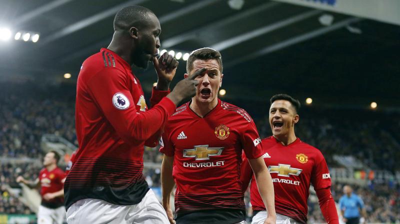 Substitute Romelu Lukaku broke the deadlock just 38 seconds after coming on midway through the second half, pouncing after Newcastle goalkeeper Martin Dubravka had spilled a fierce Marcus Rashford free kick and Rashford himself made sure of the points in the 80th minute. (Photo: AP) Substitute Romelu Lukaku broke the deadlock just 38 seconds after coming on midway through the second half, pouncing after Newcastle goalkeeper Martin Dubravka had spilled a fierce Marcus Rashford free kick and Rashford himself made sure of the points in the 80th minute. (Photo: AP)