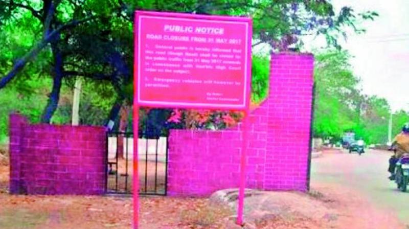 Citing security issues due to the usage of Gough Road by civilians, the military decided to close the road. Citing security issues due to the usage of Gough Road by civilians, the military decided to close the road.