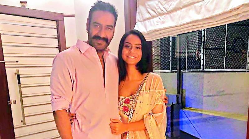 Ajay Devgn with daughter Nysa Ajay Devgn with daughter Nysa
