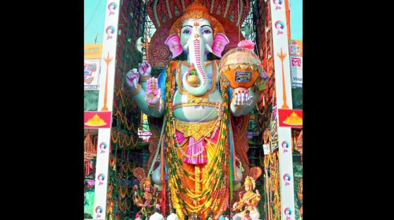 58-foot Khairatabad Ganesh. (Photo: DC) 58-foot Khairatabad Ganesh. (Photo: DC)