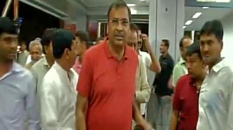 As many as 44 of Congress MLAs left for Bengaluru on late Friday night to ensure they do not succumb to police and political pressure to join BJP. (Photo: ANI | Twitter) As many as 44 of Congress MLAs left for Bengaluru on late Friday night to ensure they do not succumb to police and political pressure to join BJP. (Photo: ANI | Twitter)
